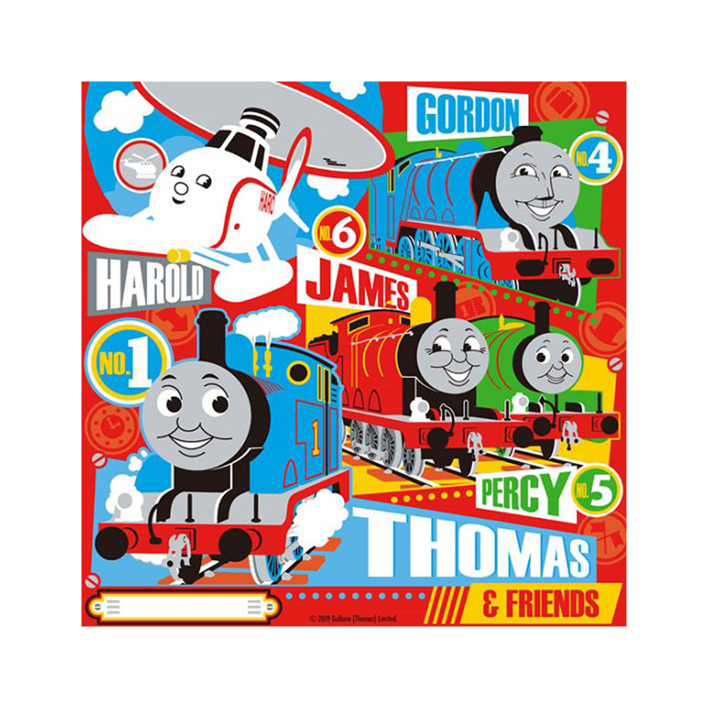 卡通手帕-湯瑪士小火車(紅色)示意圖