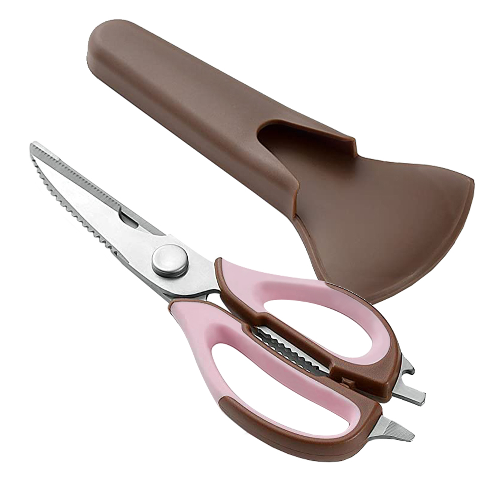 HIROSHO 廚房可拆式多用途剪刀附收納套示意圖