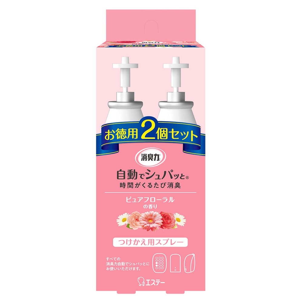 自動消臭芳香噴霧補充瓶組-花香39ml x 2入示意圖