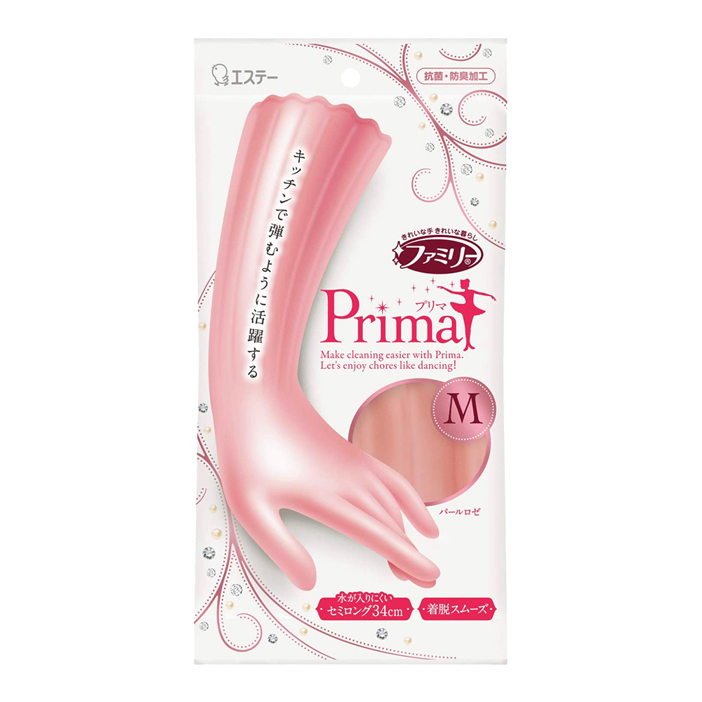 優美躍動指尖強化手套-粉M示意圖