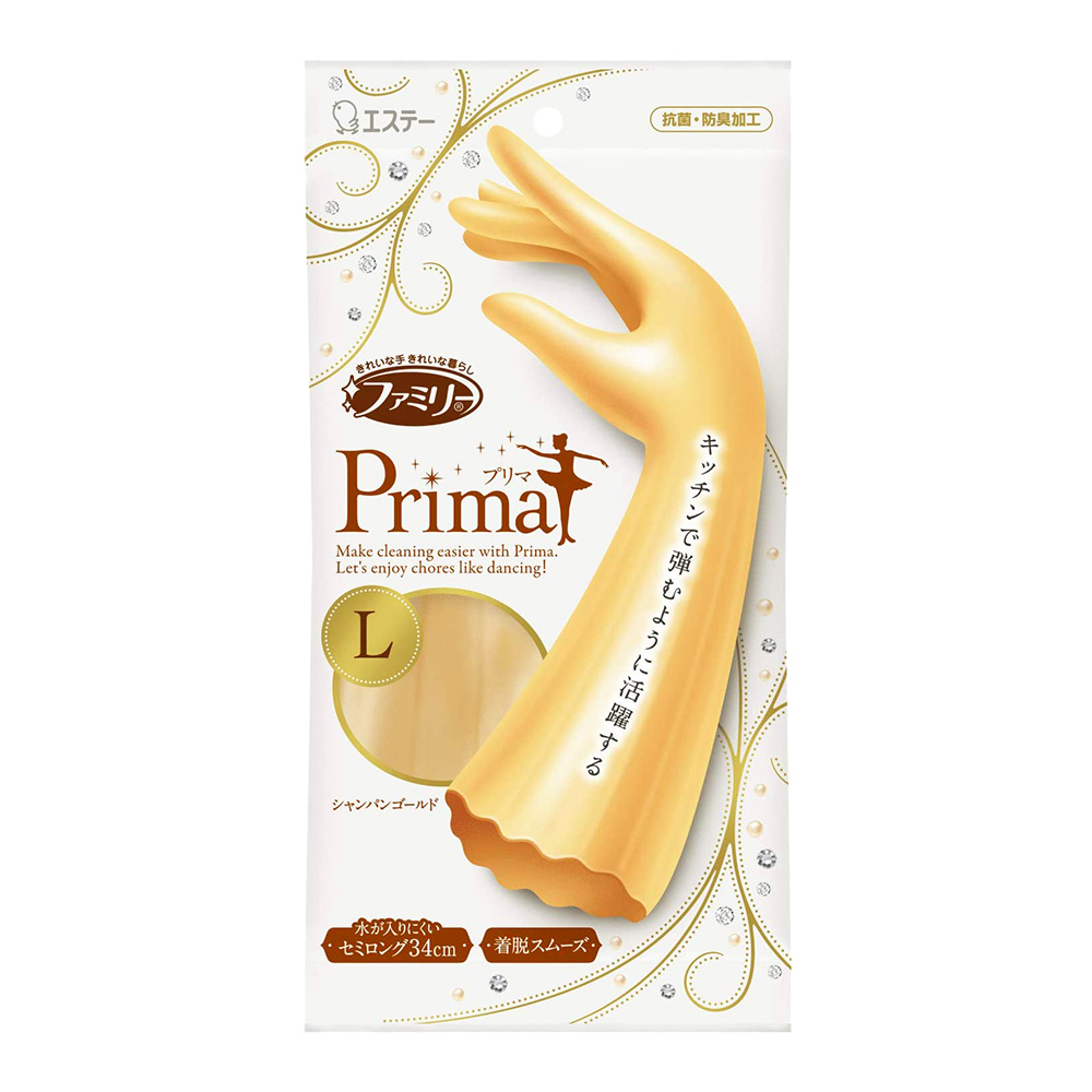 優美躍動指尖強化手套-金L示意圖