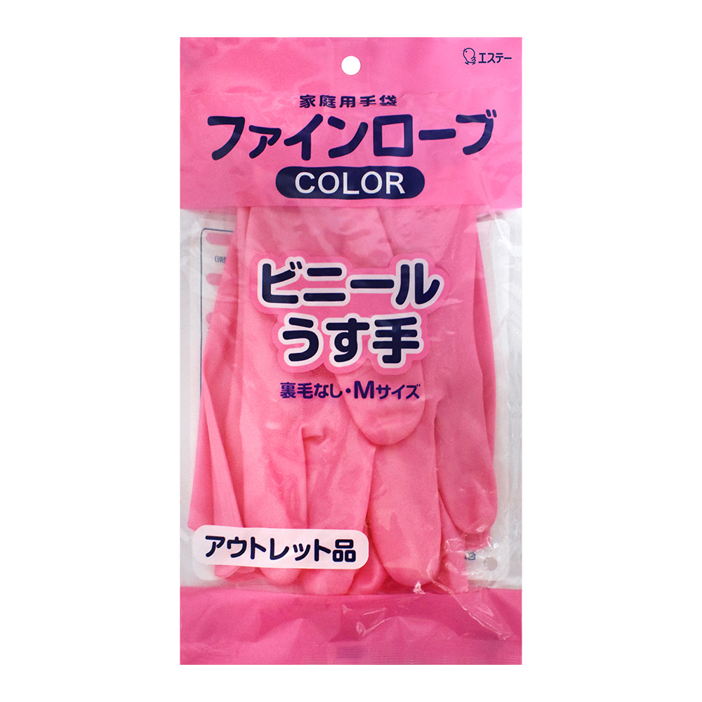 抗菌防臭家事手套-粉M示意圖