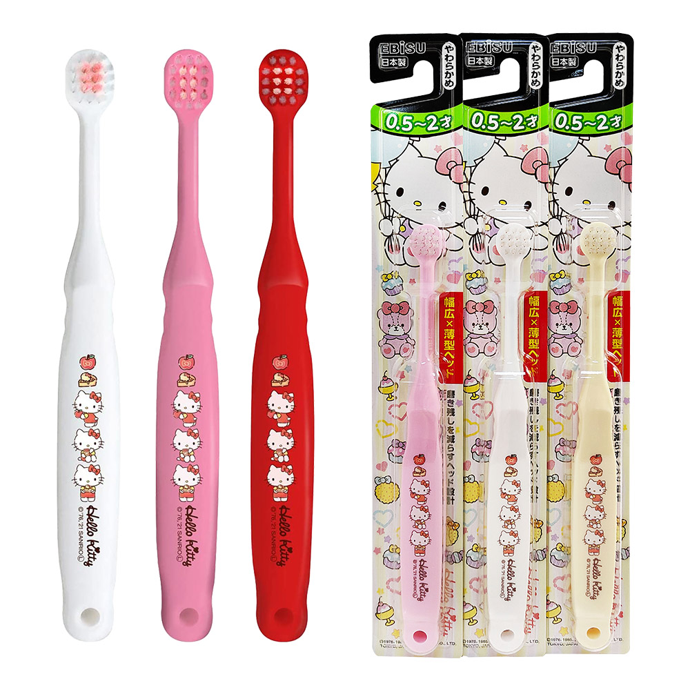 嬰幼兒HelloKitty牙刷(0.5-2歲/隨機色)示意圖