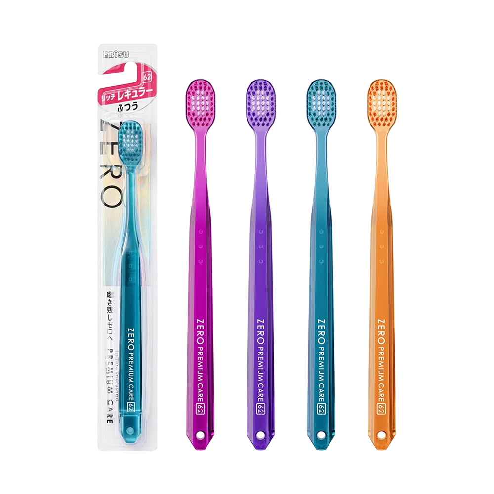 EBiSU省時潔淨寬幅牙刷B-8040M(普通毛/中刷頭/合色)示意圖