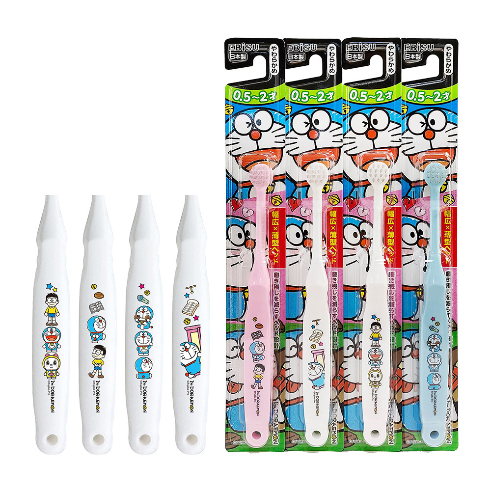 嬰幼兒哆啦A夢牙刷(0.5-2歲/隨機色/4種圖案)示意圖
