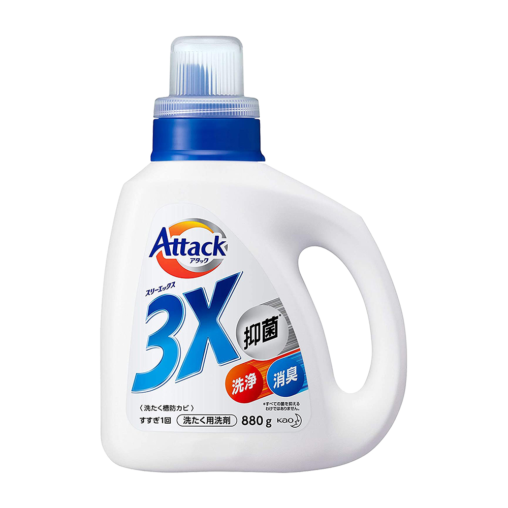 Attack3X抑菌防臭洗衣精880g示意圖