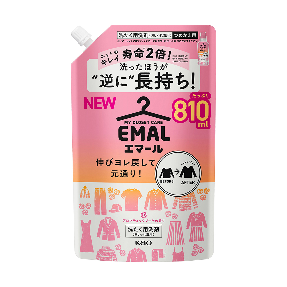 防縮洗衣精補充包(綜合花香)810ml示意圖