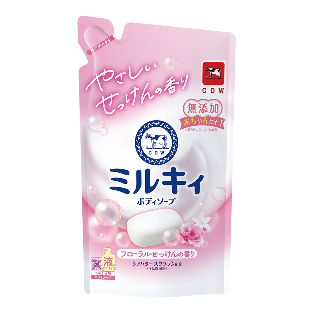 牛乳精華沐浴乳補充包(玫瑰花香)360ml示意圖