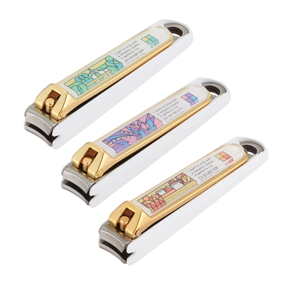 金邊指甲剪L(彩繪) KM-1206示意圖