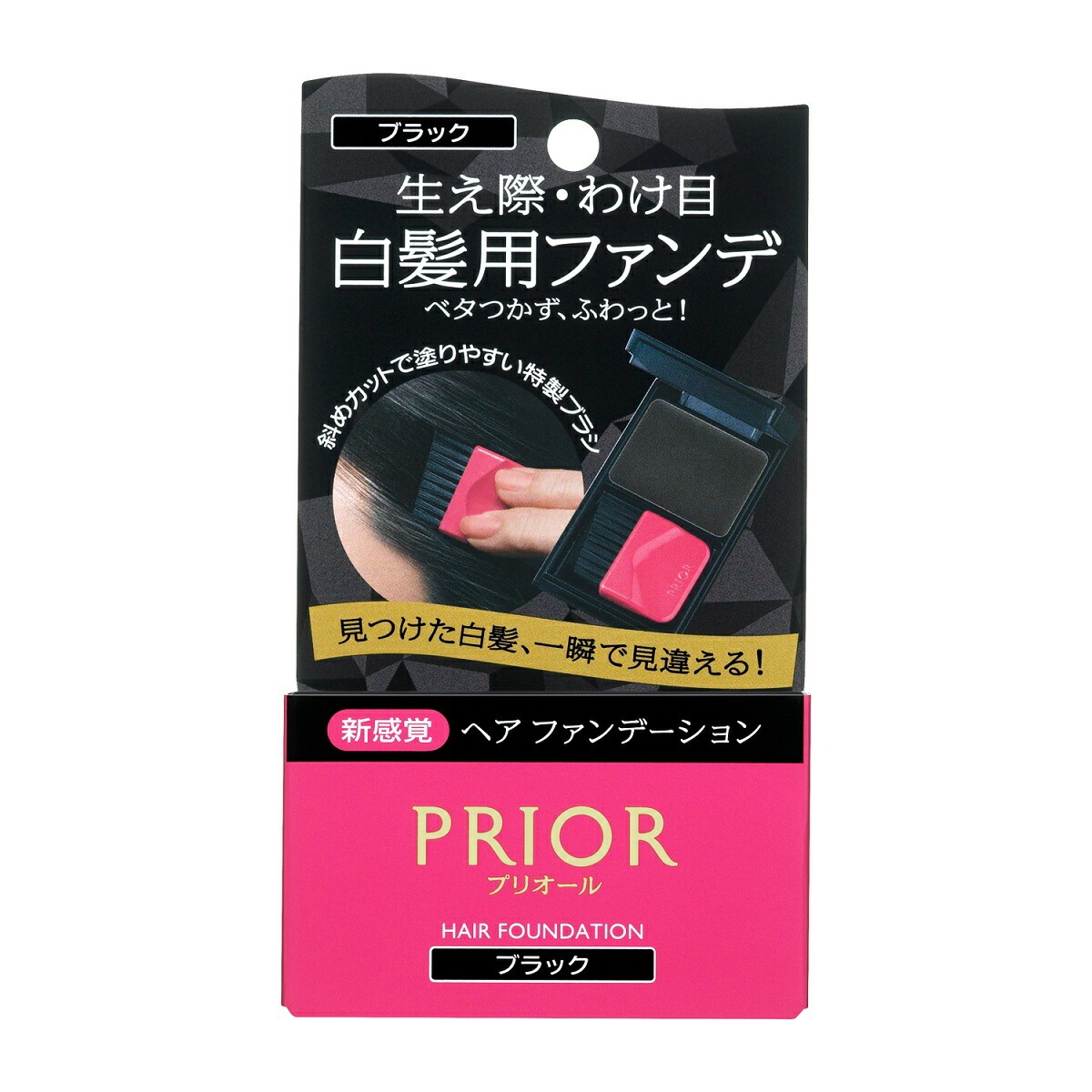 SHISEIDO PRIOR髮表補色料(黑色)3.6g示意圖