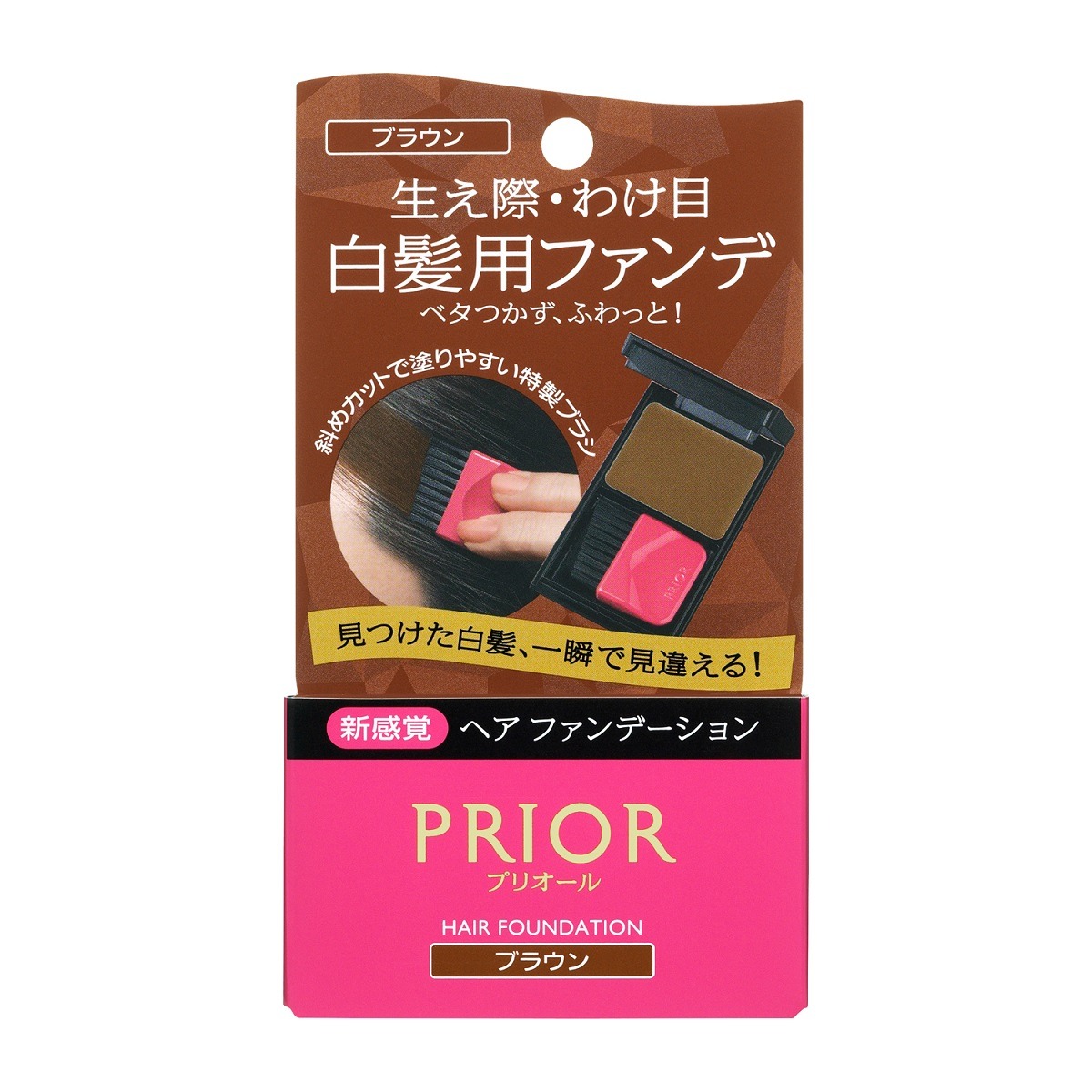 SHISEIDO PRIOR髮表補色料(淺棕色)3.6g示意圖