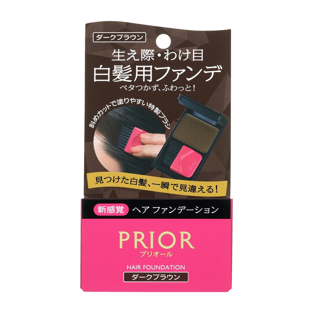SHISEIDO PRIOR髮表補色料(深棕色)3.6g示意圖