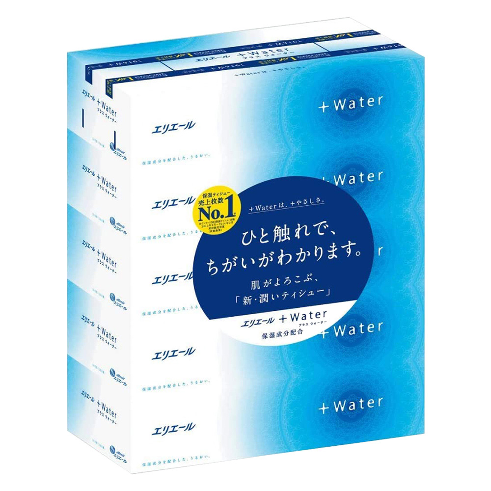 elleair保濕柔膚盒裝衛生紙(180抽/5入)示意圖