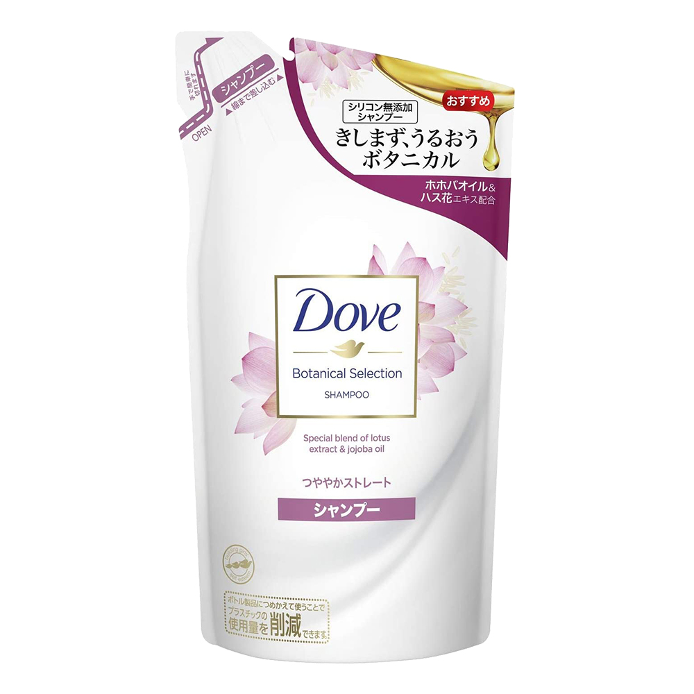 DOVE植萃保濕洗髮精補充包(荷花柔順/花果香)350g示意圖