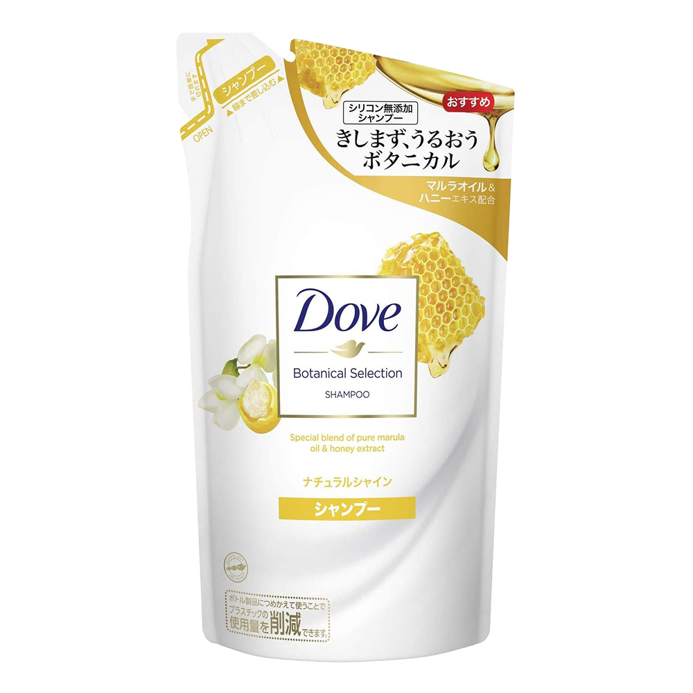 DOVE植萃保濕洗髮精補充包(蜂蜜亮澤/蜂蜜麝香)350g示意圖