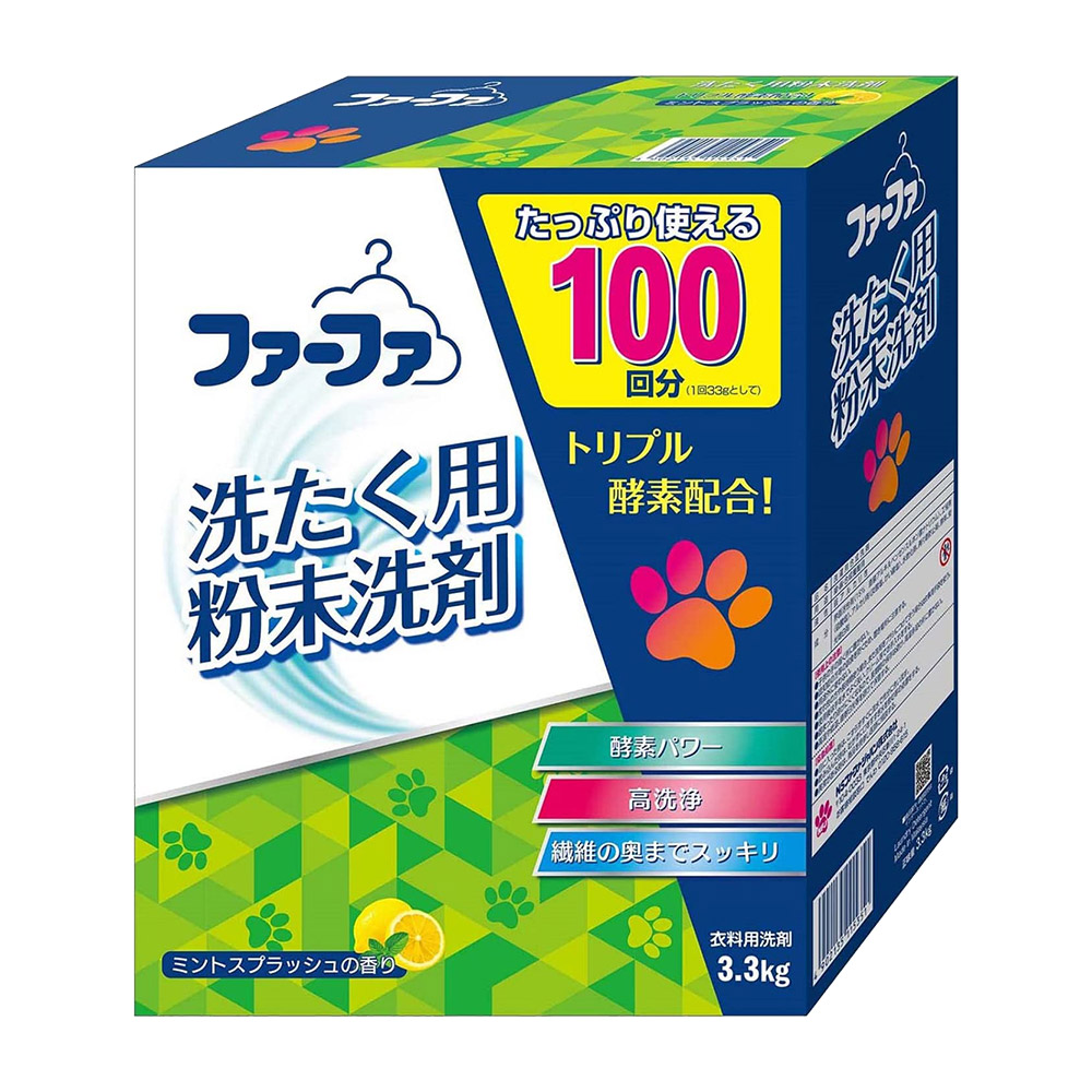 NSFaFa酵素強效洗衣粉(薄荷檸檬香)3.3kg示意圖