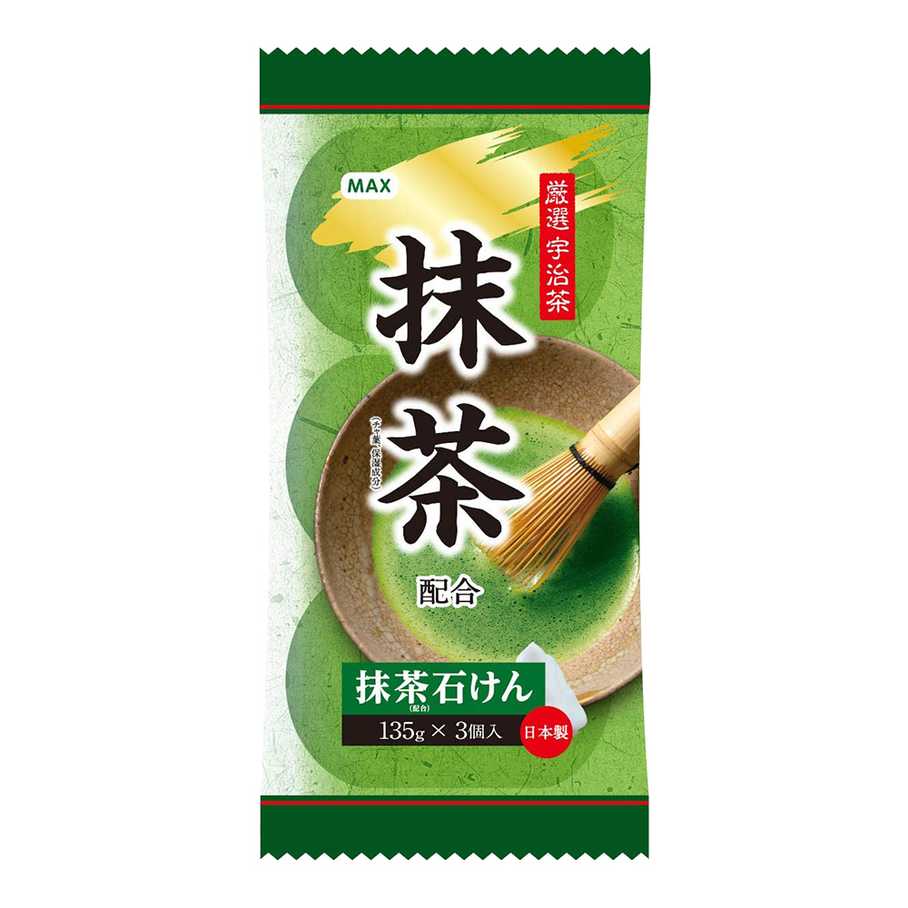 MAX 抹茶沐浴皂(135g x 3入)示意圖