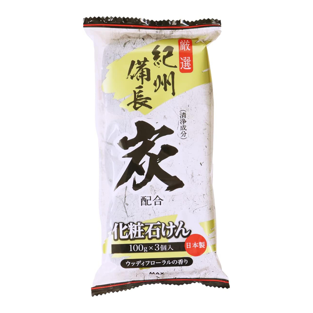 MAX沐浴炭香皂(100g x 3入)示意圖