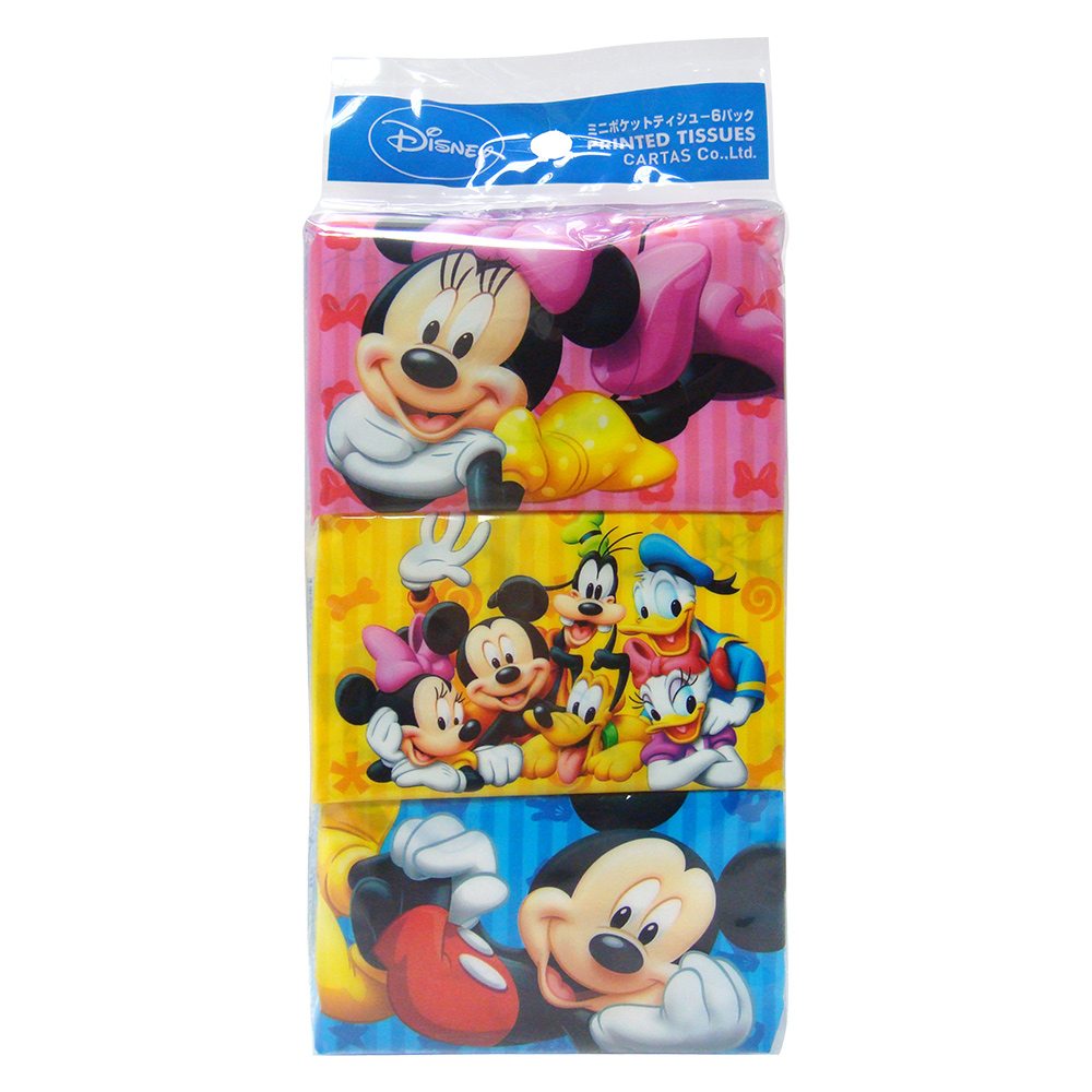 CARTAS 米奇&米妮&朋友們印花面紙(迷你型/8抽)6入1組示意圖