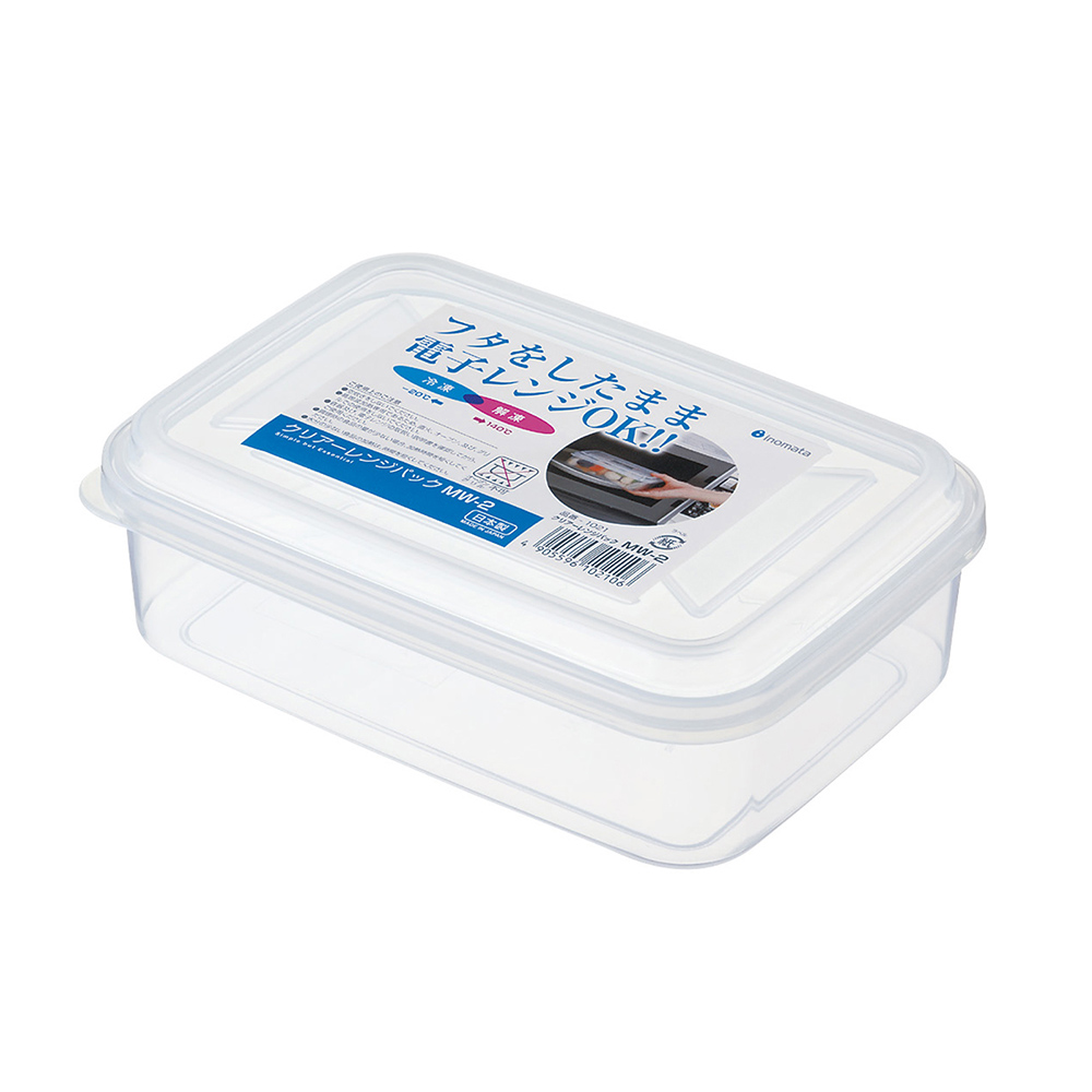 inomata可微波透明保鮮盒800ml示意圖