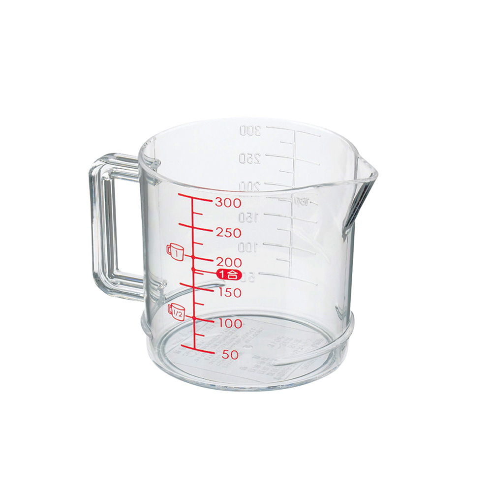 inomata塑膠計量杯示意圖