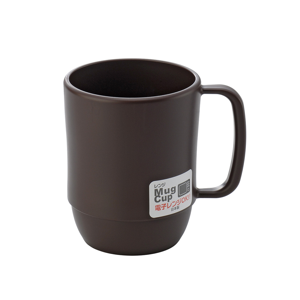 inomata環保可微波馬克杯350ml-棕示意圖
