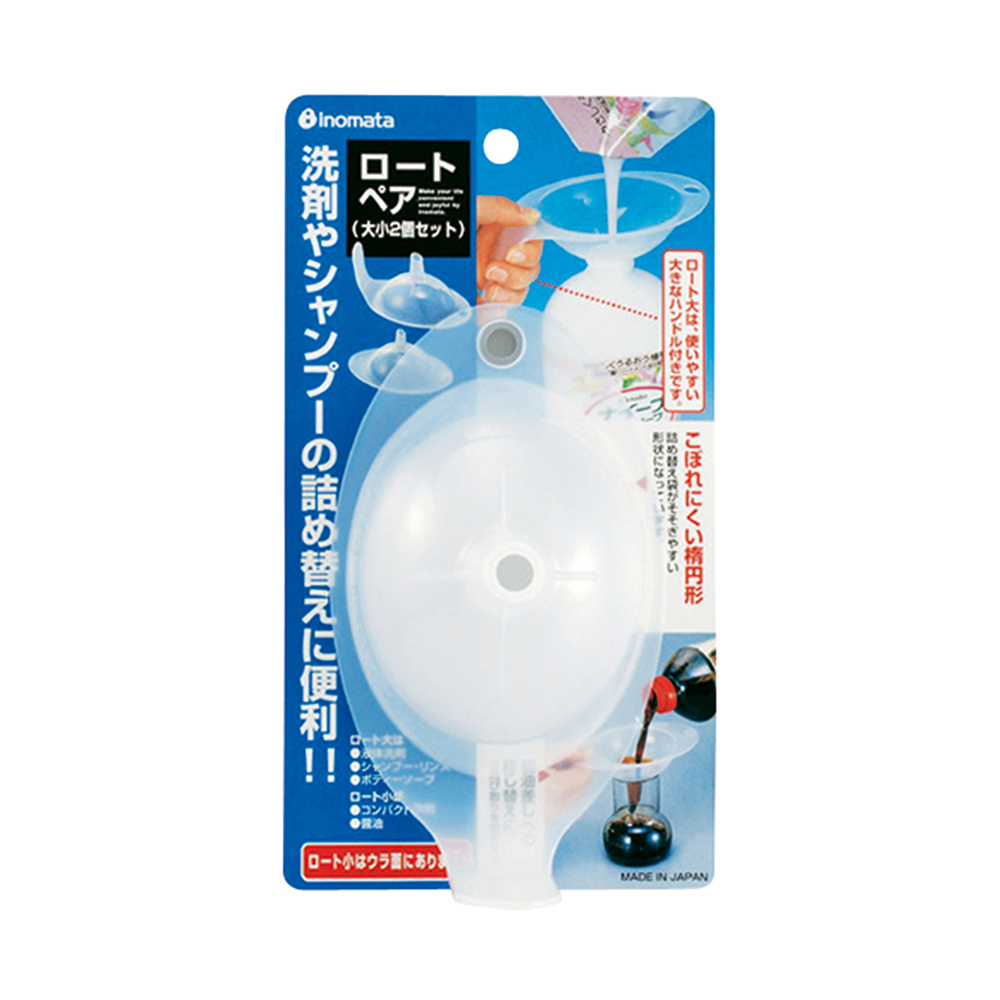 inomata萬用漏斗大小2入示意圖