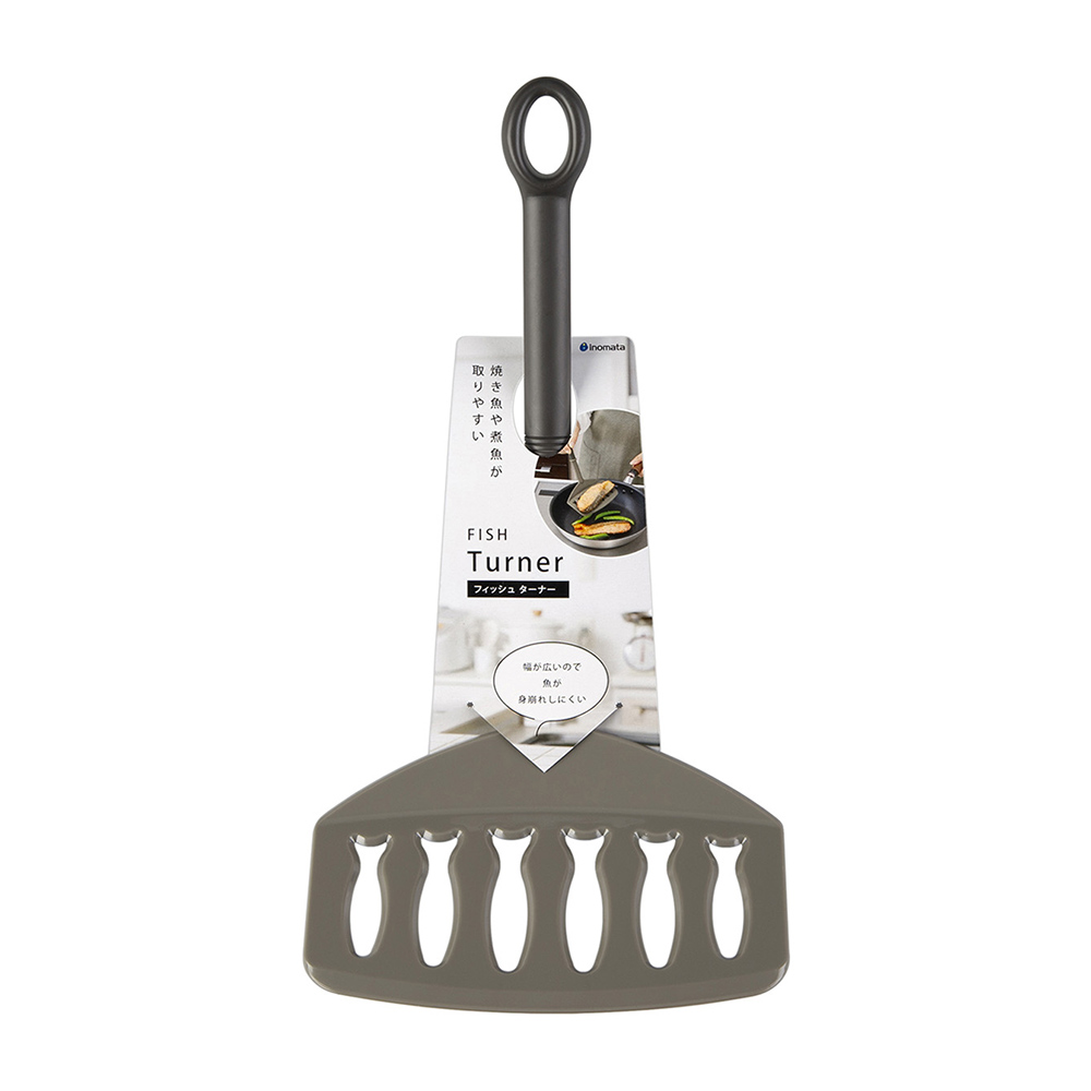 inomata煎魚寬鍋鏟示意圖