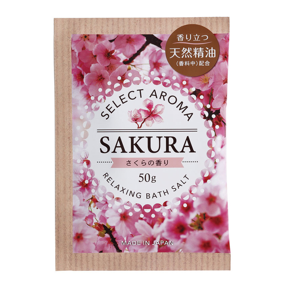扶桑化學 嚴選精油香入浴劑-櫻花50g示意圖