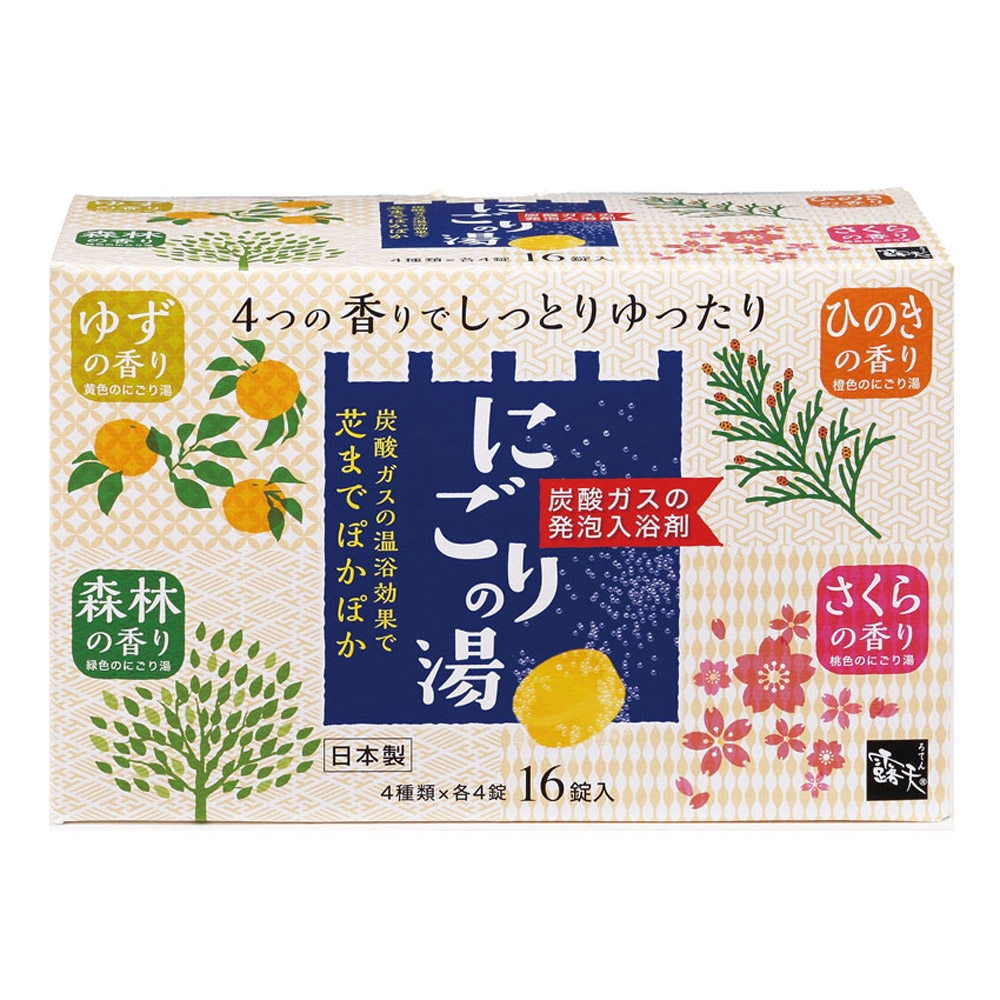 扶桑化學 露天浴碳酸入浴錠-濁湯16錠入示意圖