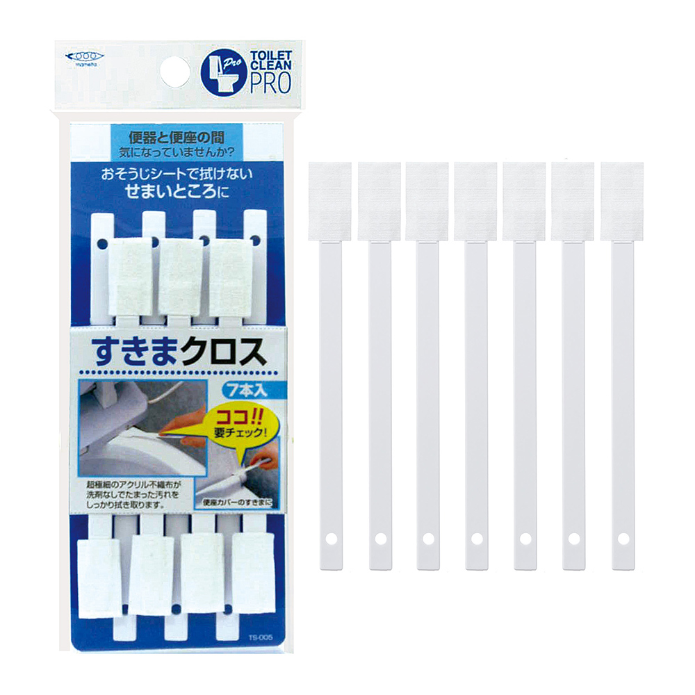 馬桶縫隙薄型清潔布刷7支入示意圖