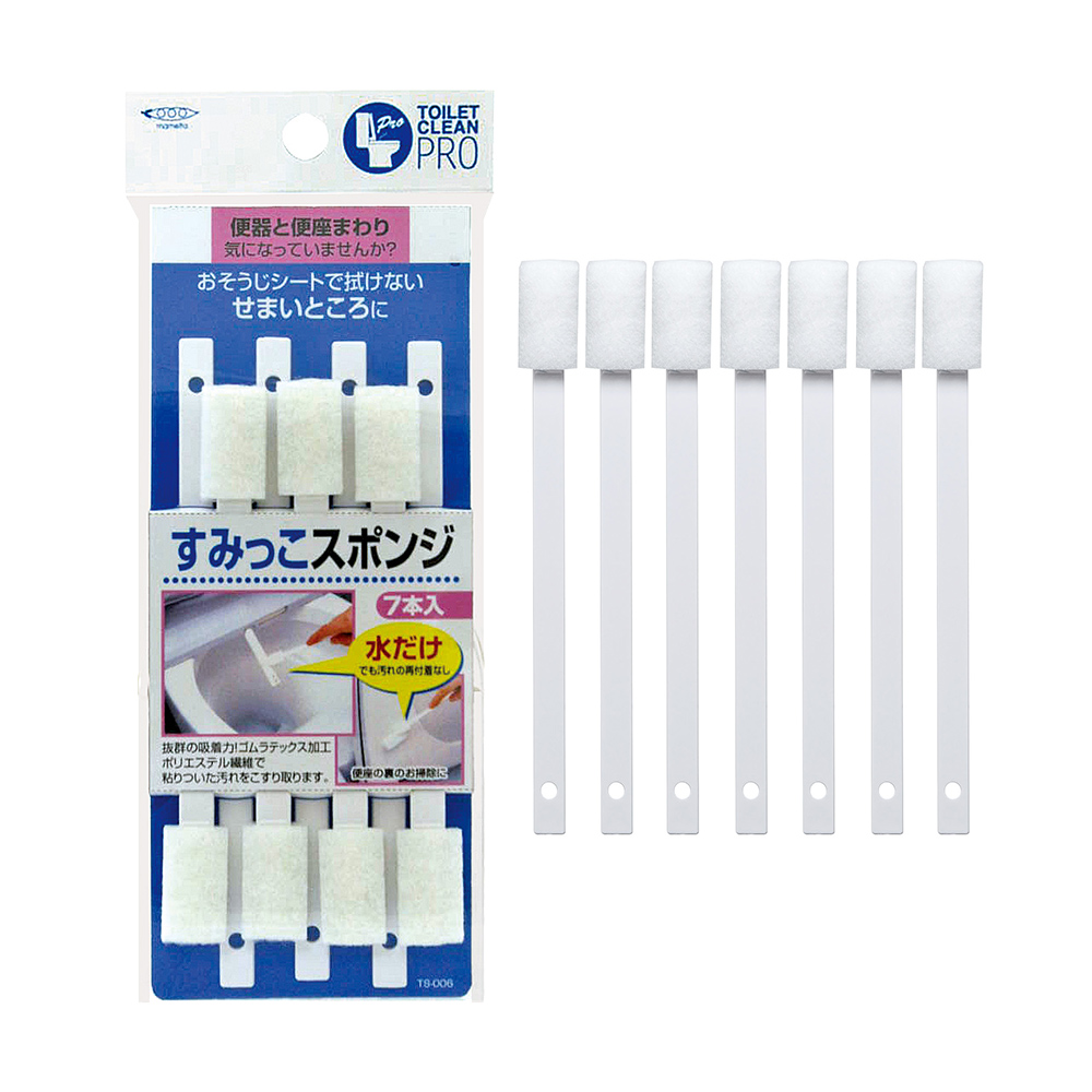 馬桶細處清潔海綿刷7支入示意圖