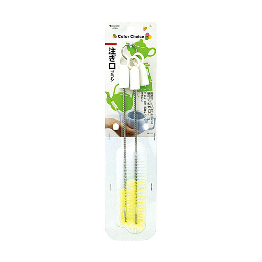 粉彩壺注入口清洗刷(黃)示意圖