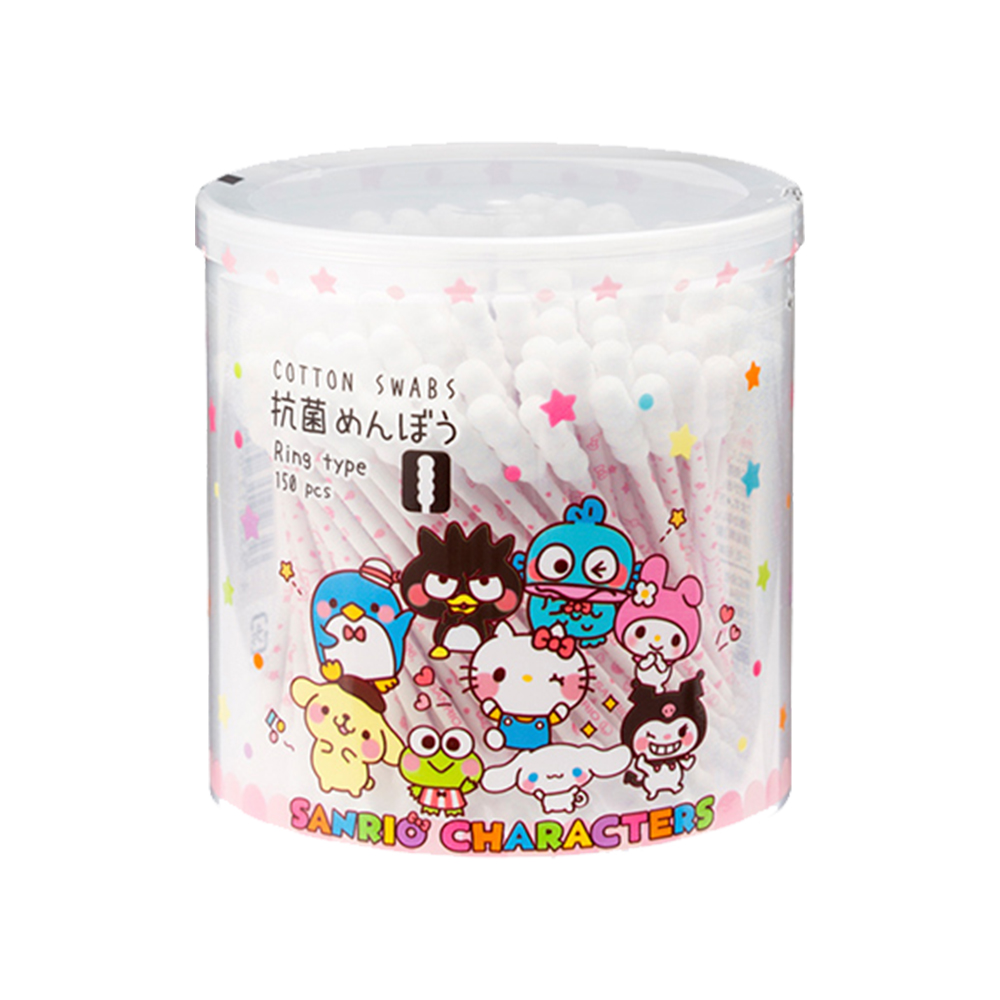三麗鷗Sanrio家族抗菌螺旋棉花棒150支入示意圖