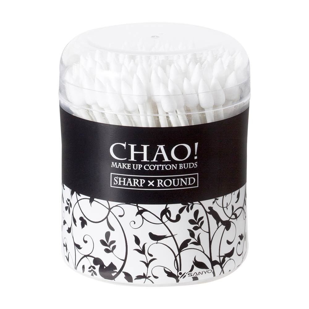 化粧專用棉花棒130支入示意圖