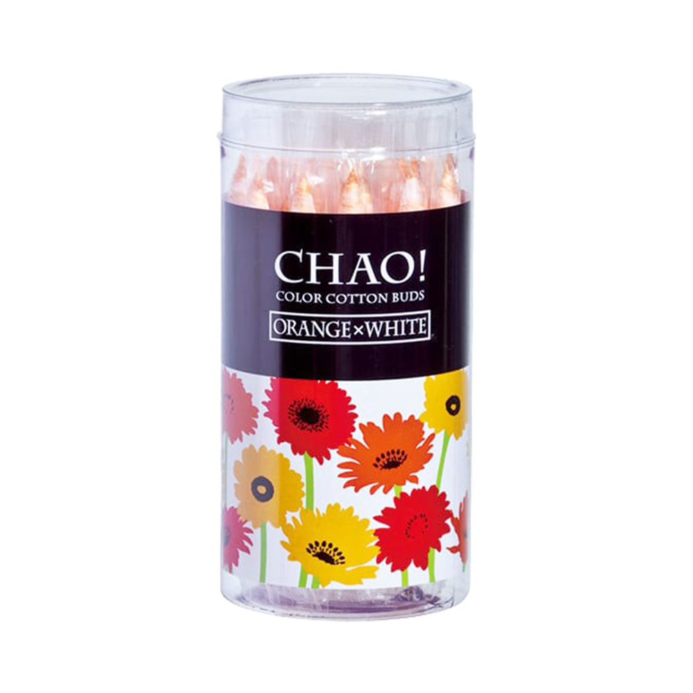 彩色棉花棒(橘色/30支入)示意圖