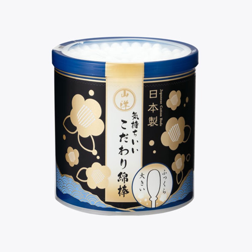 大頭超柔軟清潔棉花棒110支入示意圖