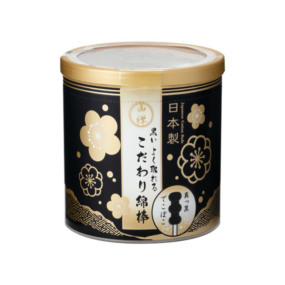 黑螺旋清潔棉花棒150支入示意圖