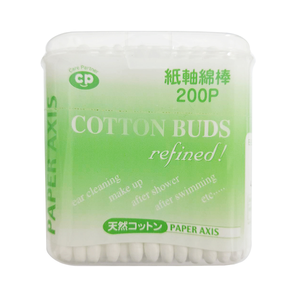 ISHIDA紙軸棉花棒200入示意圖