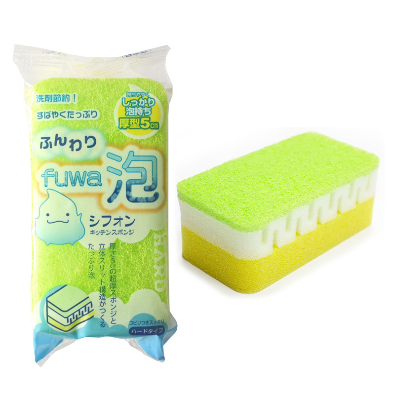 厚型廚房清潔海綿-硬式示意圖