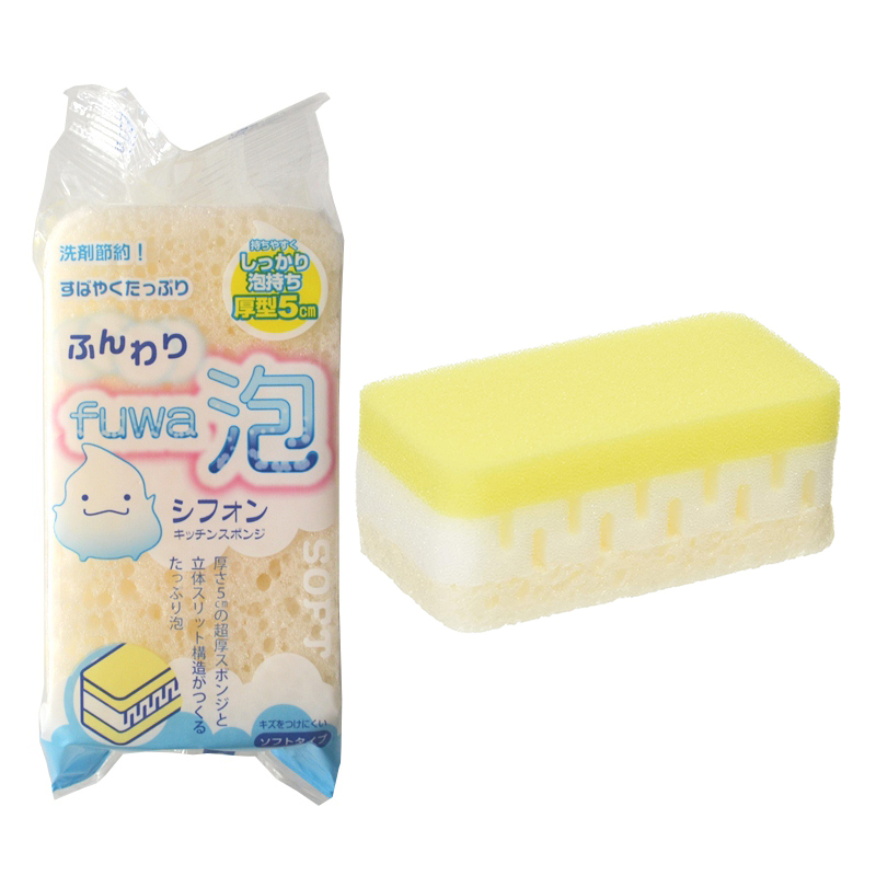 厚型廚房清潔海綿-軟式示意圖