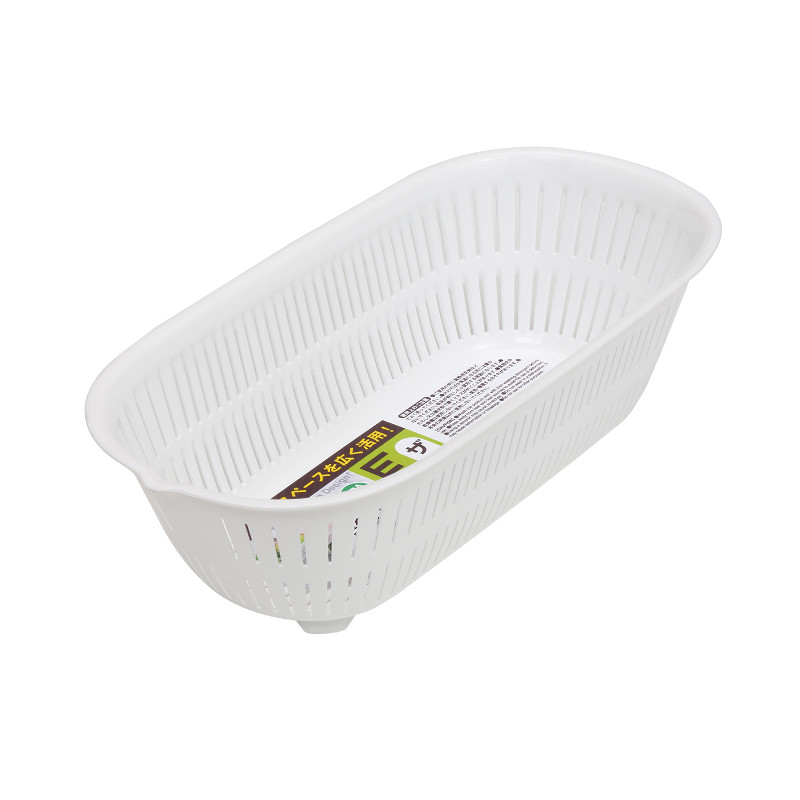 長形瀝水籃-白示意圖