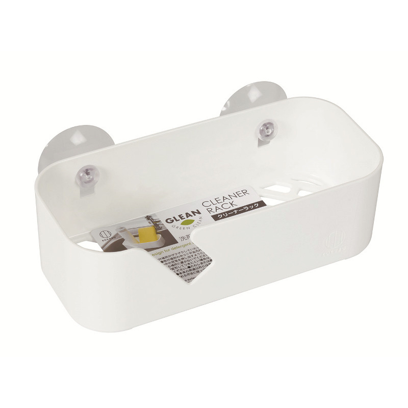 吸盤式洗碗用具收納架-白示意圖