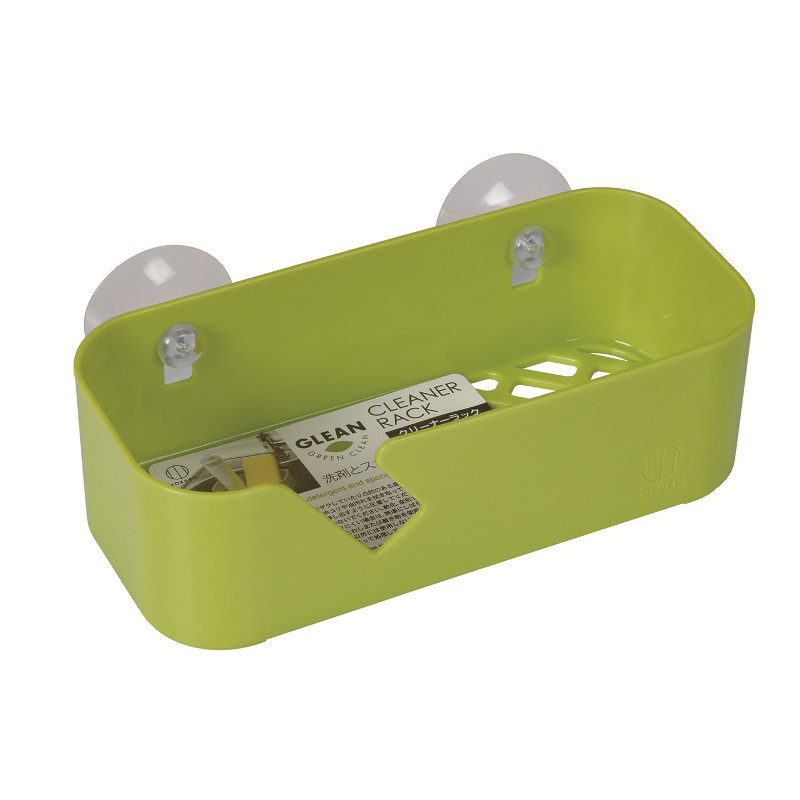 吸盤式洗碗用具收納架-綠示意圖