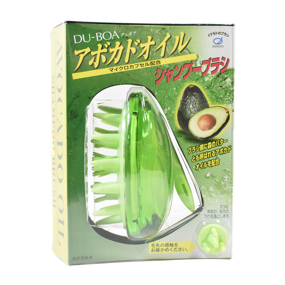 酪梨油柔順洗髮梳示意圖