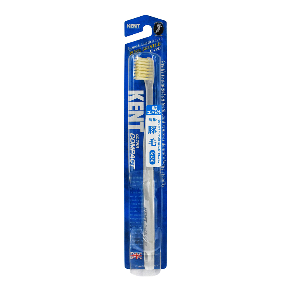 山形豚毛牙刷(小刷頭／硬毛)示意圖
