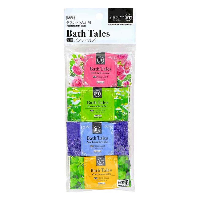 碳酸入浴錠-沐浴故事4錠入示意圖