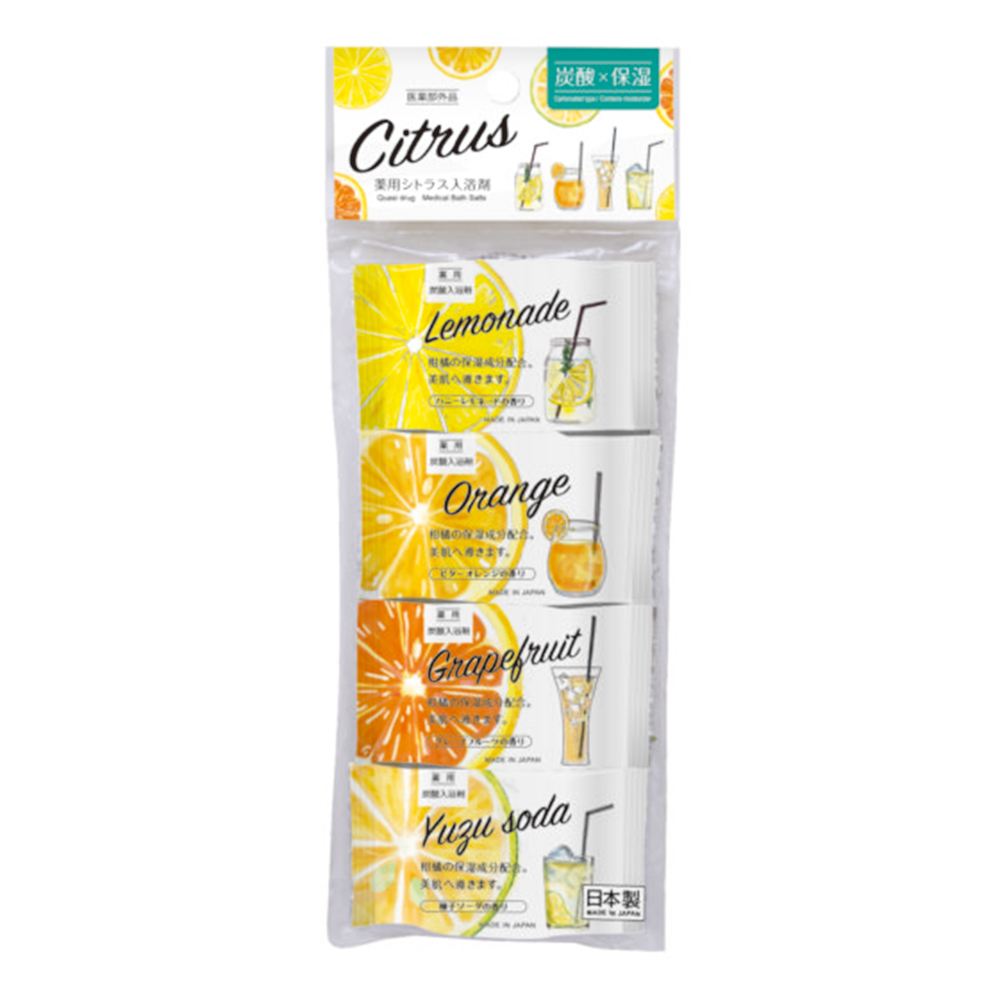 碳酸入浴錠-柑橘果實4錠入示意圖