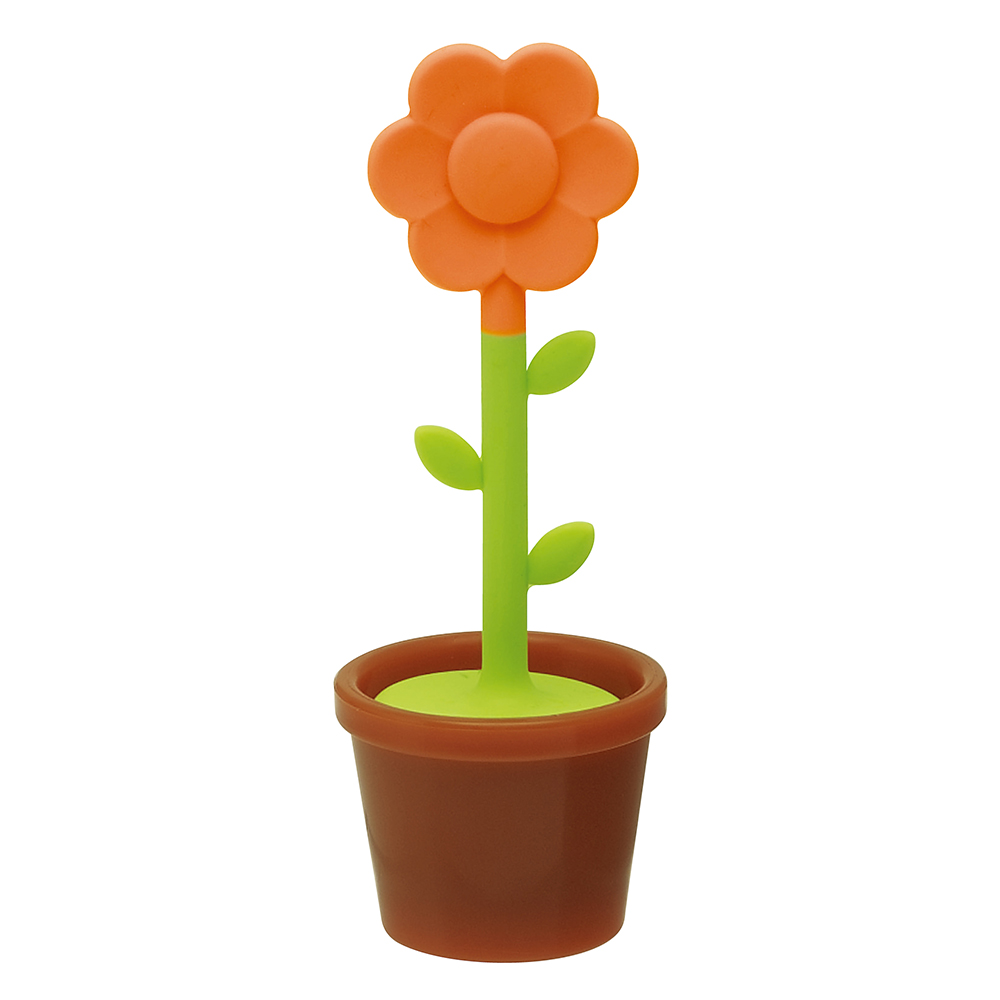 小花造型泡茶小物(橘)示意圖