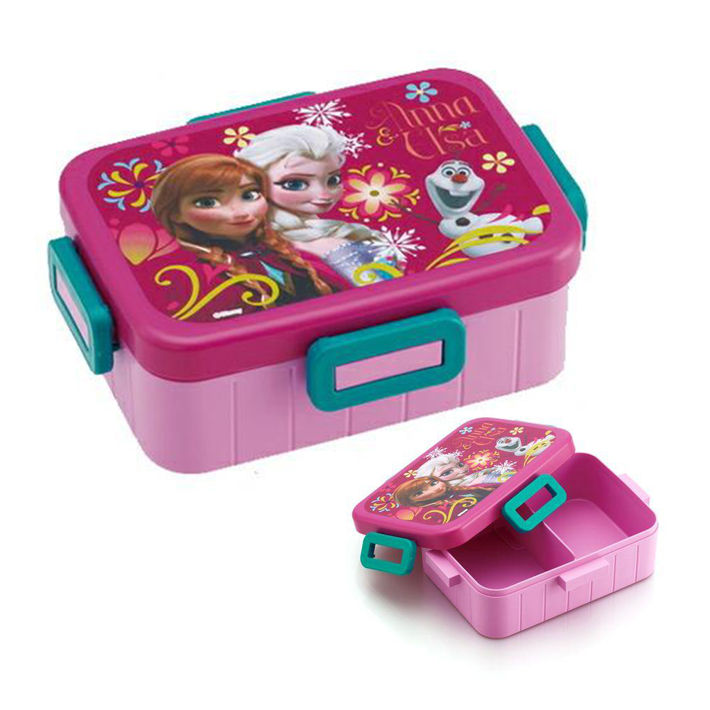 雙扣圓型便當盒(冰雪奇緣)示意圖